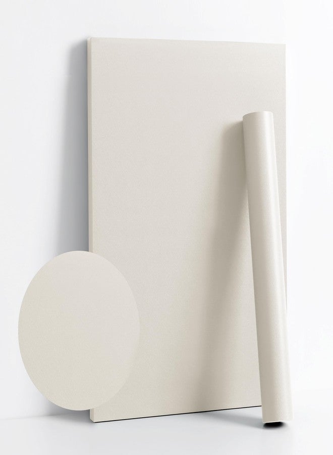 Dimoon 394''x17.7'' White Peel and Stick Wallpaper Contact Paper Modern Self Adhesive Wall Paper Removable Renter Friendly Textured Solid Color Shelf Cabinet Vinyl Roll (394''x17.7'',Off-White) - Image 1